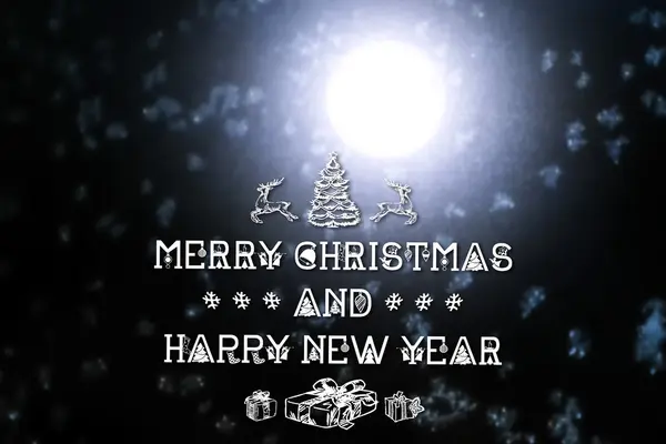 Merry Christmas and New Year greeting card — Stock Photo, Image