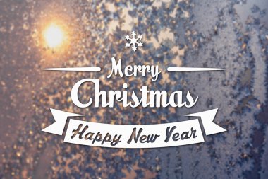 Merry christmas ve yeni yıl tebrik kartı