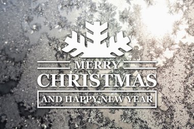 Merry christmas ve yeni yıl tebrik kartı