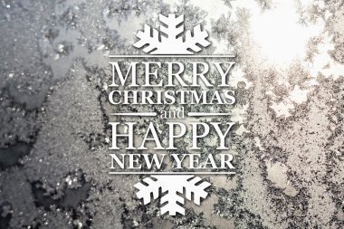 Merry christmas ve yeni yıl tebrik kartı