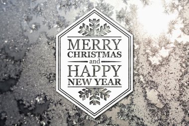 Merry christmas ve yeni yıl tebrik kartı