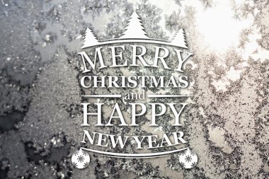 Merry christmas ve yeni yıl tebrik kartı