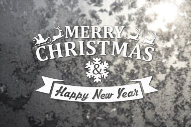 Merry christmas ve yeni yıl tebrik kartı