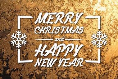 Merry christmas ve yeni yıl tebrik kartı