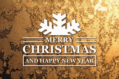 Merry christmas ve yeni yıl tebrik kartı