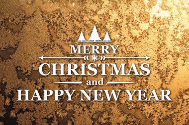Merry christmas ve yeni yıl tebrik kartı