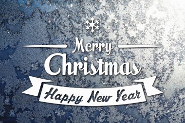 Merry christmas ve yeni yıl tebrik kartı