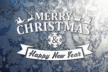 Merry christmas ve yeni yıl tebrik kartı