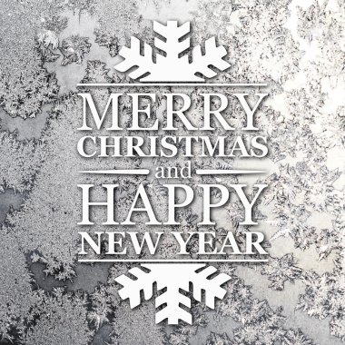 Merry christmas ve yeni yıl tebrik kartı