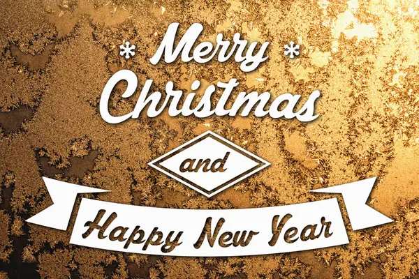 Merry christmas ve yeni yıl tebrik kartı