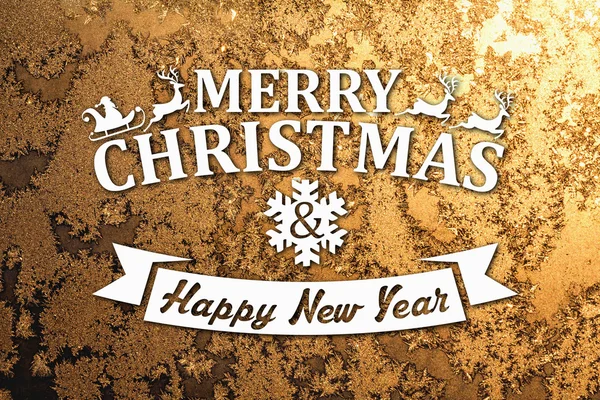 Merry christmas ve yeni yıl tebrik kartı