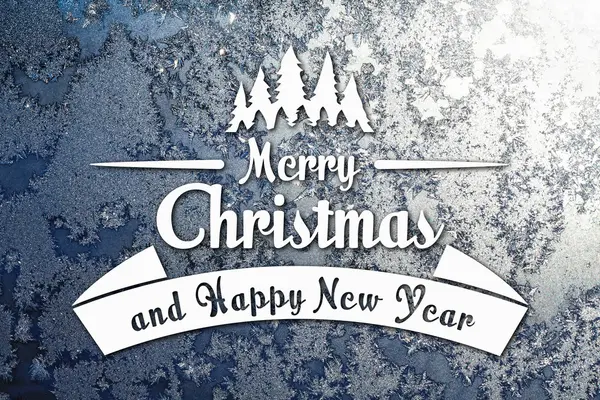 Merry Christmas and New Year greeting card — Stock Photo, Image