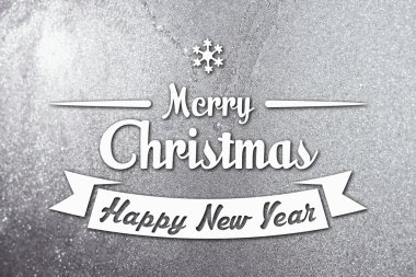 Merry christmas ve yeni yıl tebrik kartı