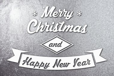 Merry christmas ve yeni yıl tebrik kartı