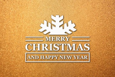 Merry christmas ve yeni yıl tebrik kartı