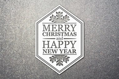 Merry christmas ve yeni yıl tebrik kartı