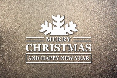 Merry christmas ve yeni yıl tebrik kartı