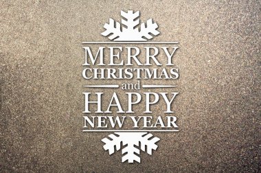 Merry christmas ve yeni yıl tebrik kartı