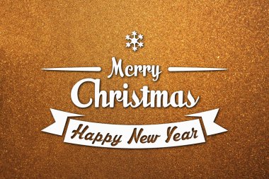 Merry christmas ve yeni yıl tebrik kartı