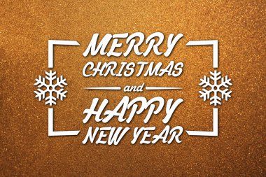 Merry christmas ve yeni yıl tebrik kartı