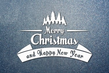 Merry christmas ve yeni yıl tebrik kartı