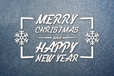 Merry christmas ve yeni yıl tebrik kartı