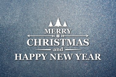 Merry christmas ve yeni yıl tebrik kartı