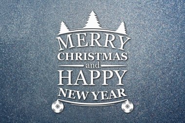 Merry christmas ve yeni yıl tebrik kartı