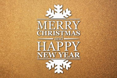 Merry christmas ve yeni yıl tebrik kartı