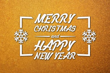 Merry christmas ve yeni yıl tebrik kartı
