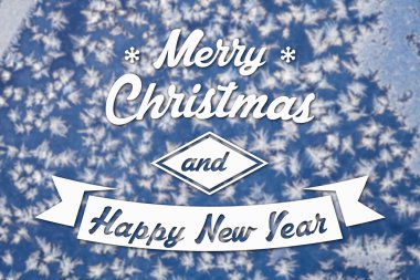 Merry christmas ve yeni yıl tebrik kartı
