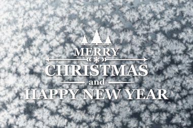 Merry christmas ve yeni yıl tebrik kartı