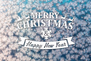 Merry christmas ve yeni yıl tebrik kartı