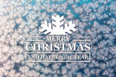 Merry christmas ve yeni yıl tebrik kartı