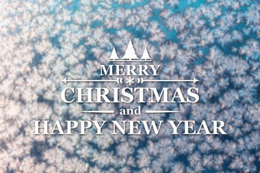 Merry christmas ve yeni yıl tebrik kartı