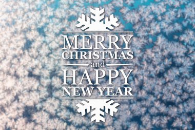 Merry christmas ve yeni yıl tebrik kartı