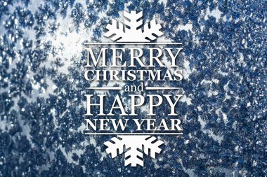 Merry christmas ve yeni yıl tebrik kartı