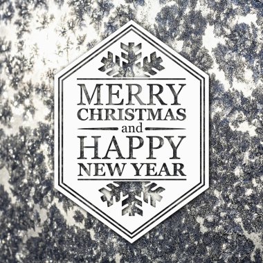 Merry christmas ve yeni yıl tebrik kartı