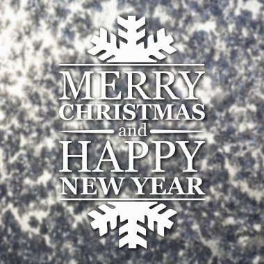 Merry christmas ve yeni yıl tebrik kartı