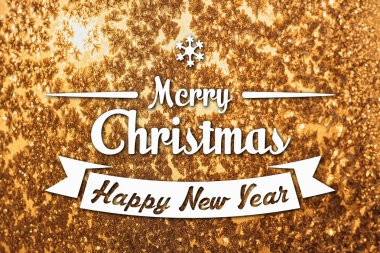 Merry christmas ve yeni yıl tebrik kartı