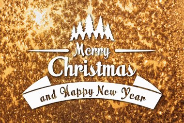 Merry christmas ve yeni yıl tebrik kartı