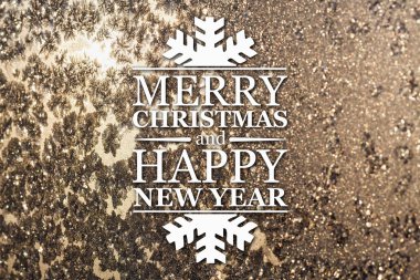 Merry christmas ve yeni yıl tebrik kartı