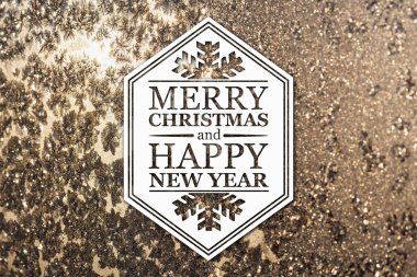 Merry christmas ve yeni yıl tebrik kartı