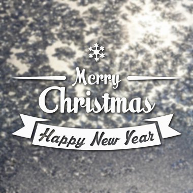 Merry christmas ve yeni yıl tebrik kartı