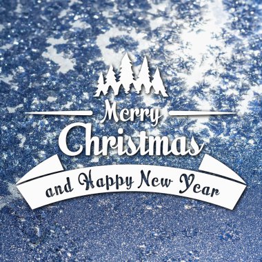 Merry christmas ve yeni yıl tebrik kartı