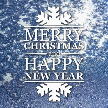 Merry christmas ve yeni yıl tebrik kartı