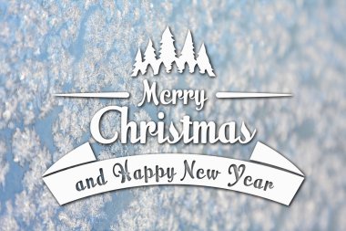 Merry christmas ve yeni yıl tebrik kartı