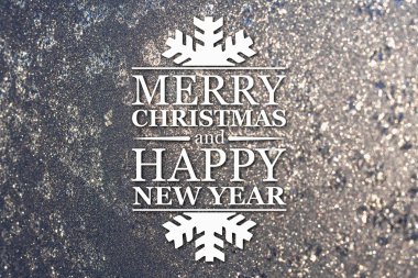 Merry christmas ve yeni yıl tebrik kartı