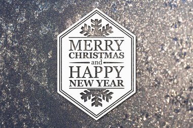 Merry christmas ve yeni yıl tebrik kartı