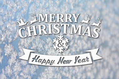 Merry christmas ve yeni yıl tebrik kartı